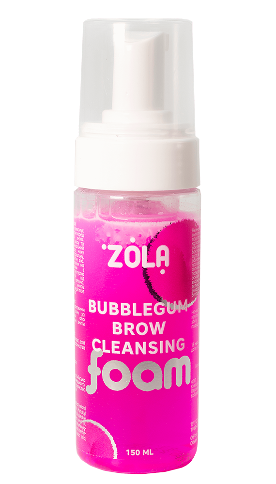 ZOLA Піна для брів очищаюча рожева Bubblegum Brow Cleansing 150 мл