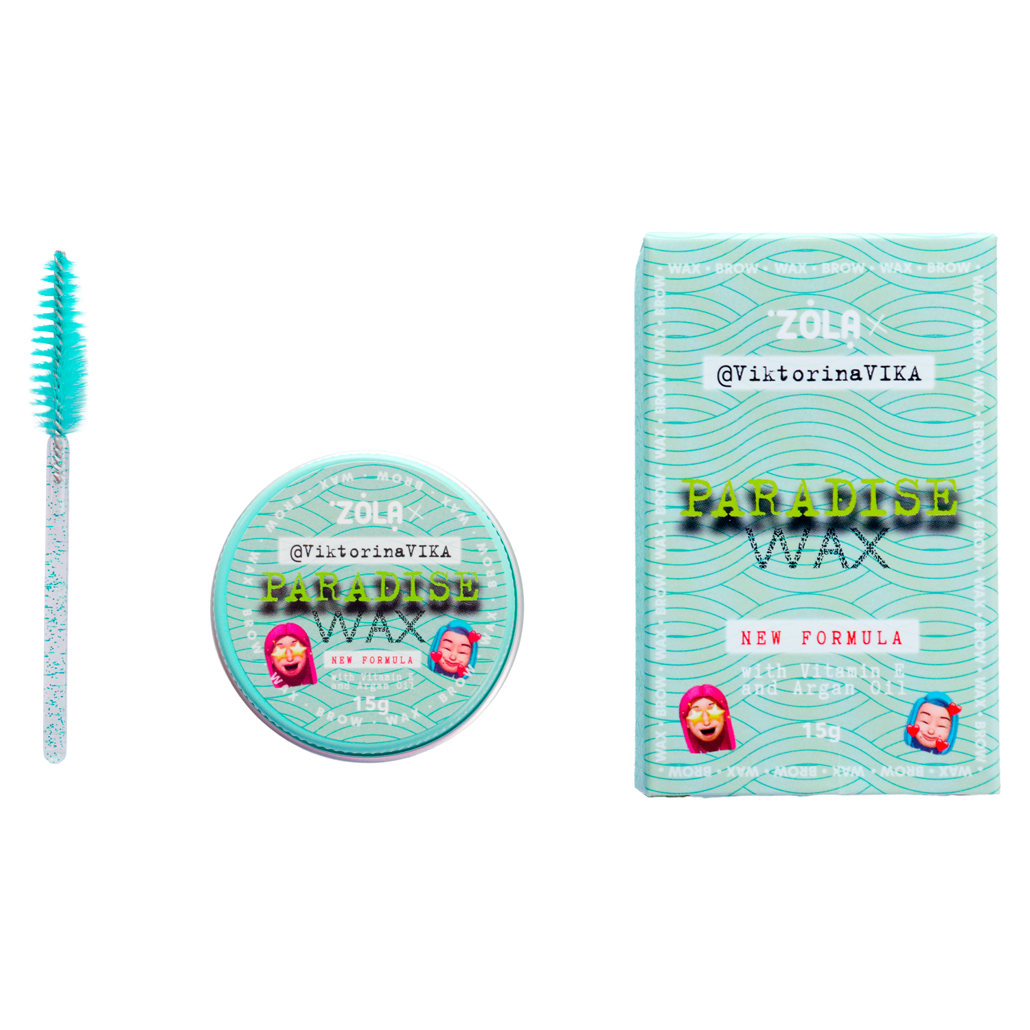 ZOLA Viktorina Vika Воск для бровей 15 г Paradise Wax with Vitamin