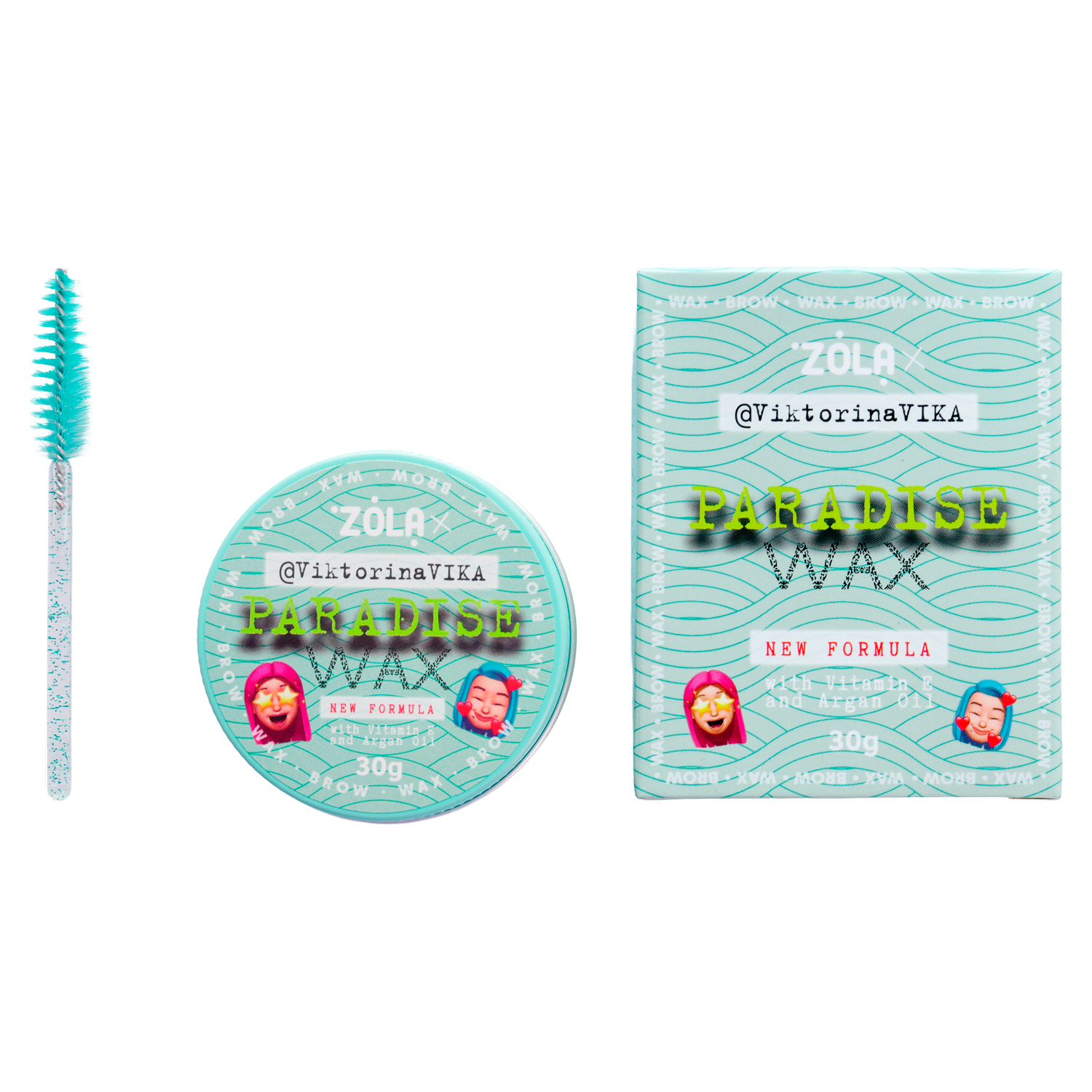 ZOLA Viktorina Vika Воск для бровей 30 г Paradise Wax with Vitamin