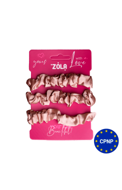 ZOLA Резинки для волос Бежевые, 3 шт