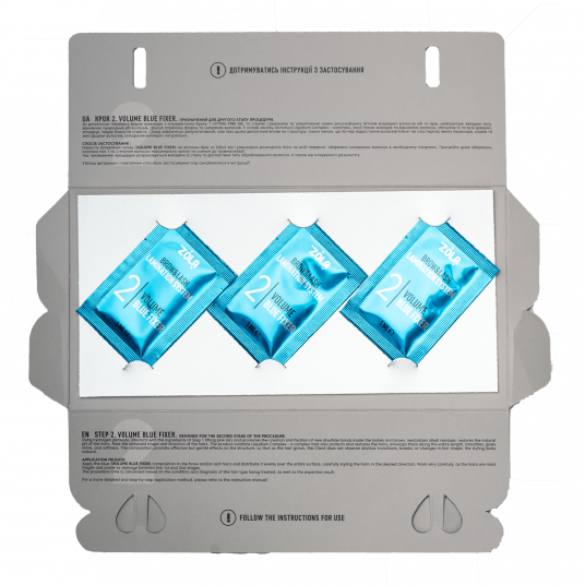 ZOLA Color Lab Набір у саше 02 Volume Blue Fixer (3 х 1 мл) - 2