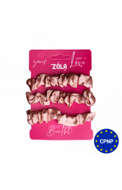 ZOLA Резинки для волос Бежевые, 3 шт