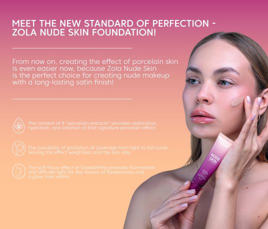 ZOLA Основа тональная NUDE SKIN 03 TAN - 3