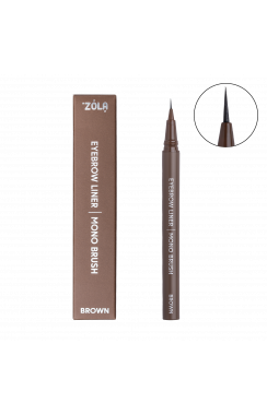ZOLA Лайнер для бровей c моно-кистью Brown