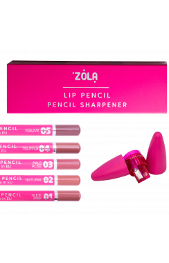 ZOLA Case with sharpener and lip pencils