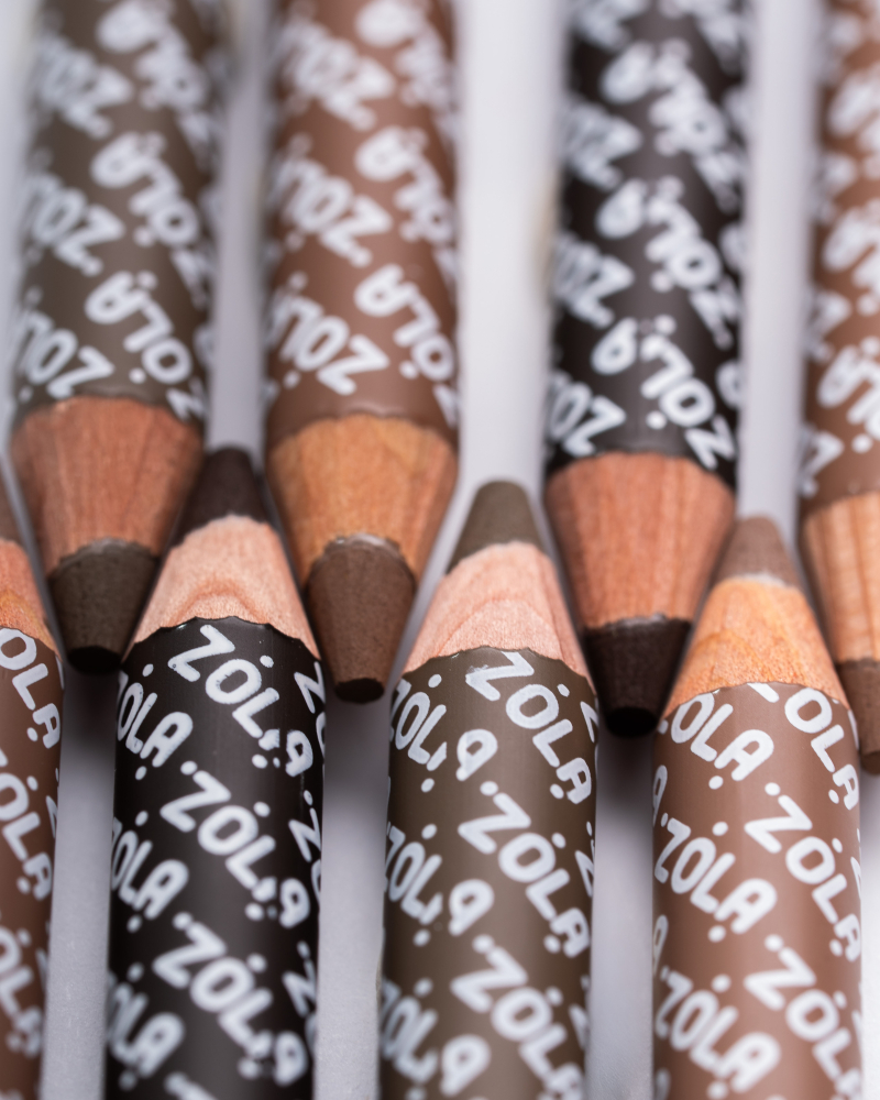 韓国化粧品 ZOLA Карандаш для бровей пудровый Powder Brow Pencil Blonde купить