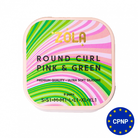 ZOLA Валики для ламінування Round Curl Pink &amp; Green (S, S1, M, M1, L, L1, XL, XL1) - 1