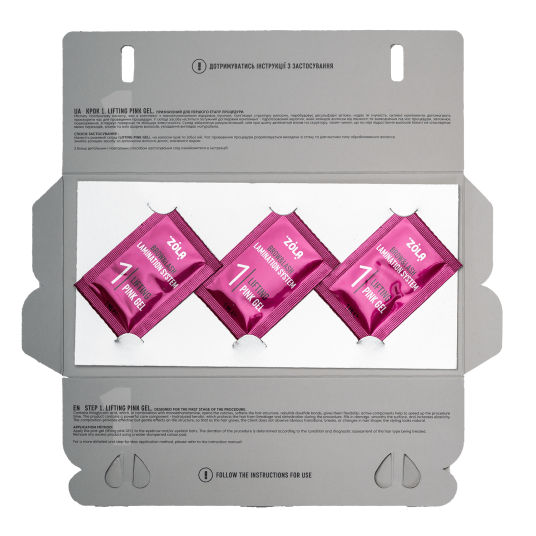 ZOLA Color Lab Set in Sachet 01 Lifting Pink Gel (3 x 1 ml) - 2