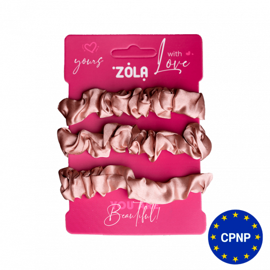 ZOLA Резинки для волос Бежевые, 3 шт - 1