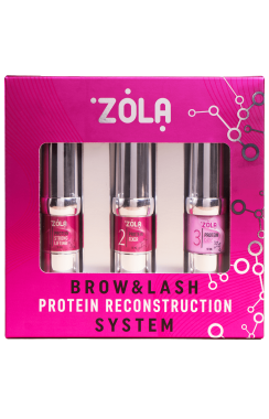 ZOLA Pink Набір для ламінування Brow&amp;Lash Protein Reconstruction System
