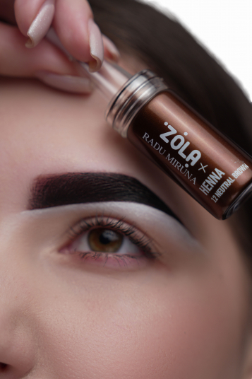 ZOLA x RADU MIRUNA Professional henna for eyebrows 10 g (12 NEUTRAL BROWN) - 4