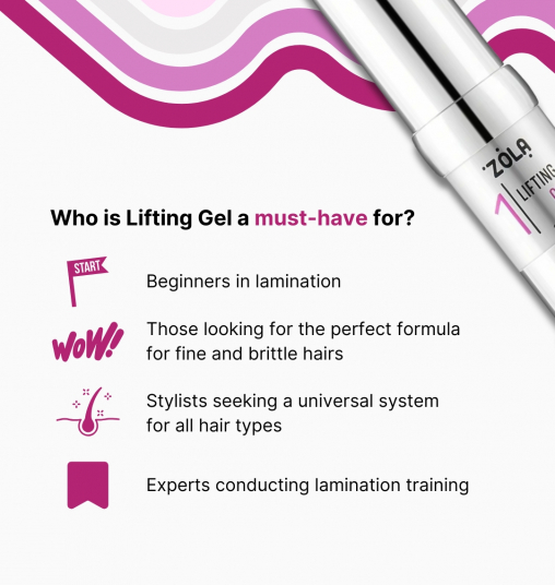 ZOLA Silver Состав для ламинирования 01 Lifting gel - 7