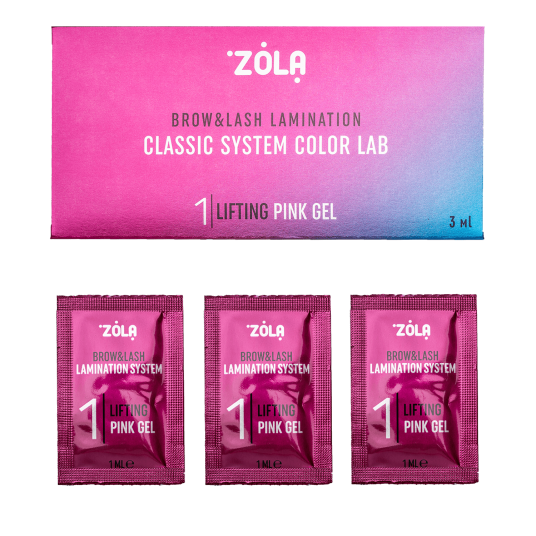 ZOLA Color Lab Set in Sachet 01 Lifting Pink Gel (3 x 1 ml) - 1