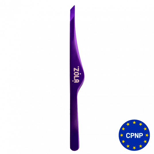 ZOLA Пинцет скошенный профессиональный для бровей VIOLET - 2