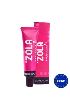 ZOLA Фарба для вій з колагеном Eyebrow Tint With Collagen 06 Blue-Black 15 мл.