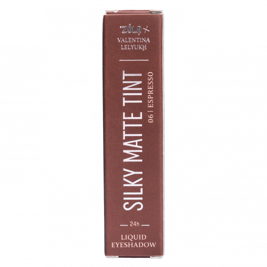 ZOLA x Valentina Lelyukh Рідкі тіні для повік Silky Matte Tint 06 Espresso - 1