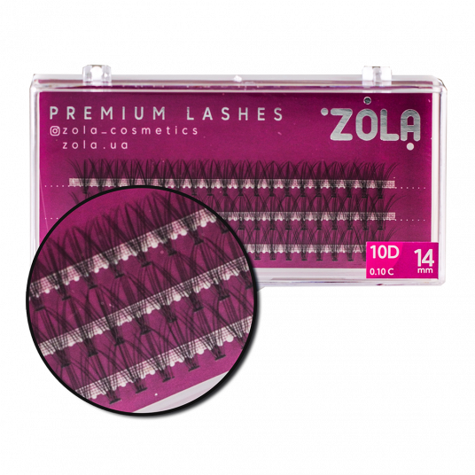 ZOLA Ресницы-пучки 10D 14 mm - 2