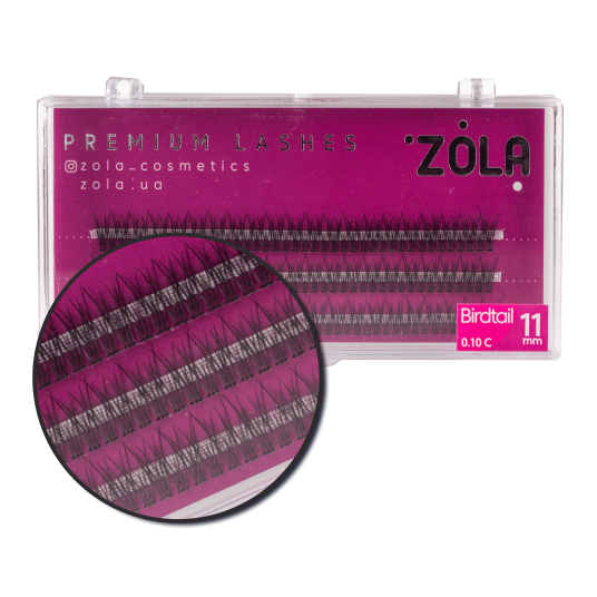 ZOLA Вії-пучки Birdtail 11 mm - 2 ZOLA Вії-пучки Birdtail 11 mm - 2