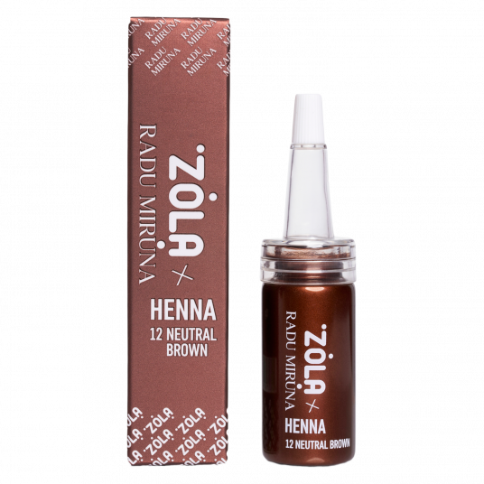 ZOLA x RADU MIRUNA Professional henna for eyebrows 10 g (12 NEUTRAL BROWN) - 2