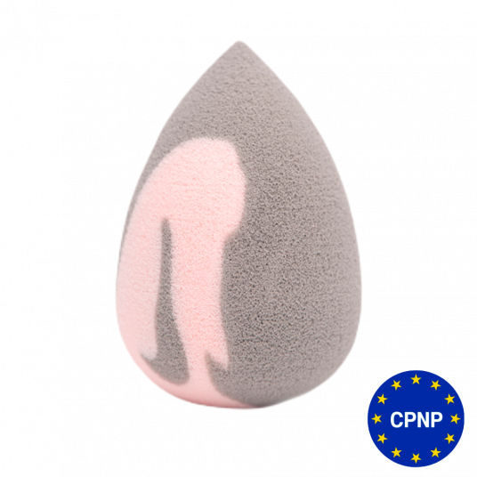 ZOLA Спонж супер мягкий капля серо-розовый - 1