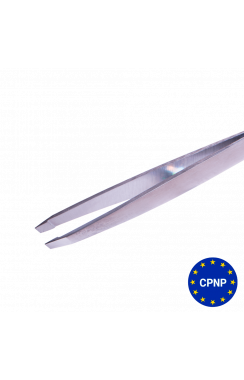 ZOLA Professional Tweezers for Eyebrows SILVER (beveled)