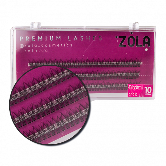 ZOLA Вії-пучки Birdtail 10 mm - 2