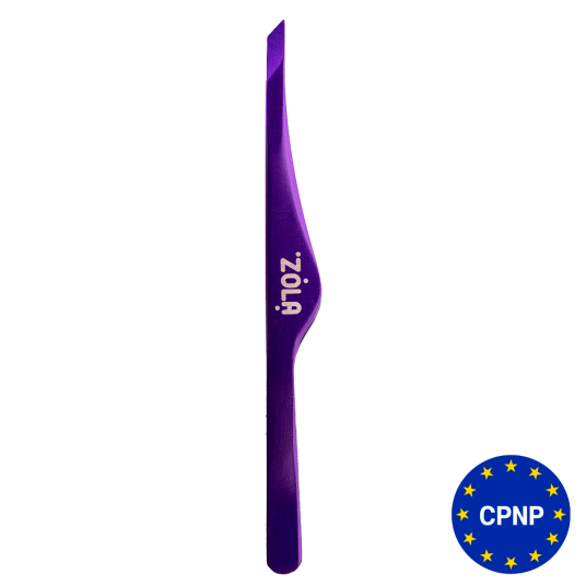 ZOLA Professional Beveled Tweezers for eyebrows VIOLET - 2