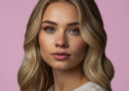 Нарощенные ресницы с эффектом лисий взгляд