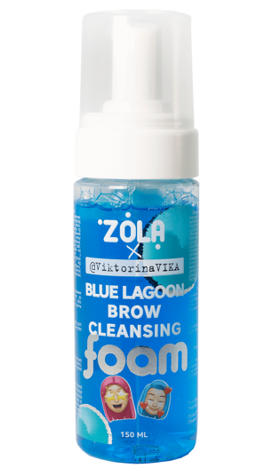 ZOLA Viktorina Vika Eyebrow cleansing foam BLUE LAGOON 150 ml - 1