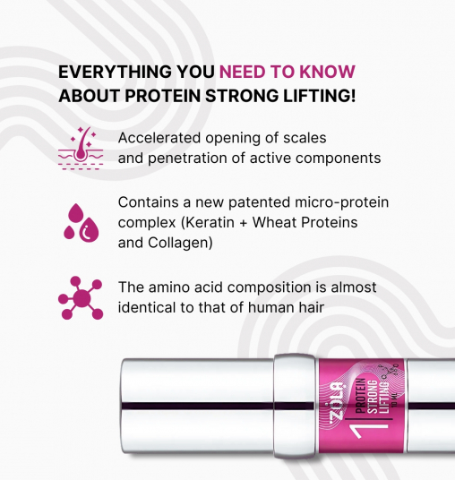 ZOLA Pink Состав для ламинирования 01 Protein Strong Lifting - 6