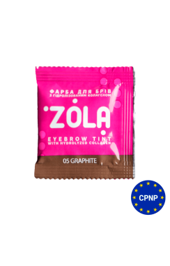 ZOLA Фарба для брів в саше з колагеном Eyebrow Tint With Collagen 05 Graphite 5 мл.