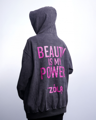 ZOLA Худи Beauty Is My Power Серое М - 1