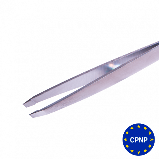 ZOLA Пінцет професійний для брів SILVER (скошений) - 1