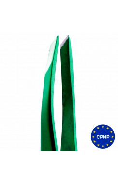 ZOLA Professional beveled tweezers for eyebrows GREEN