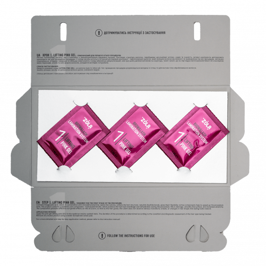 ZOLA Color Lab Набір у саше 01 Lifting Pink Gel (3 х 1 мл) - 2