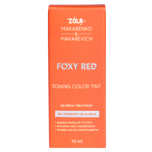 ZOLA x Makarenko x Makarevich Тонирующая краска Toning Color Tint Foxy Red 10 мл. - 1