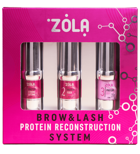 ZOLA Pink Laminating Set Brow&amp;Lash Protein Reconstruction System - 1