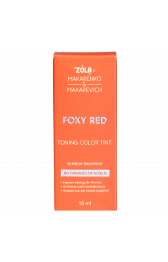 ZOLA x Makarenko x Makarevich Тонуюча фарба Toning Color Tint Foxy Red 10 мл. ZOLA x Makarenko x Makarevich Тонуюча фарба Toning Color Tint Foxy Red 10 мл.