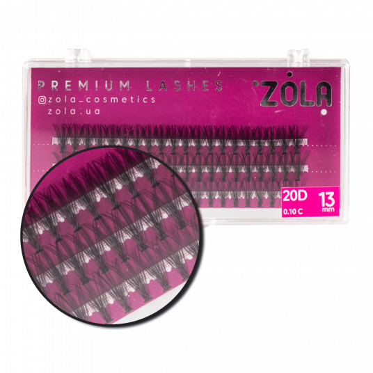 ZOLA Ресницы-пучки 20D 13 mm - 2