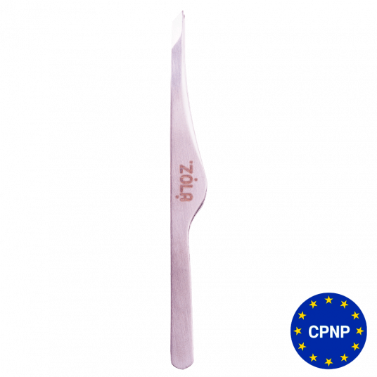 ZOLA Color Series Пінцет скошений професійний для брів SILVER - 2