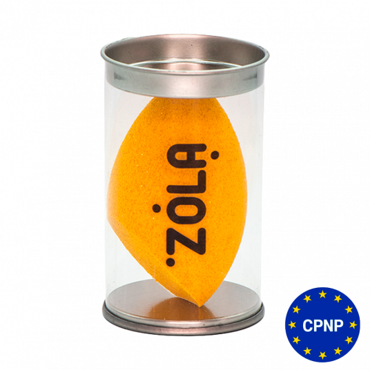 ZOLA Спонж м'який жовтий з блискітками зі скосом - 1