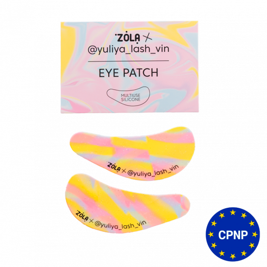 ZOLA x Yuliya Lash Vin Многофункциональные силиконовые патчи Желто-розово-голубые Разводы - 1