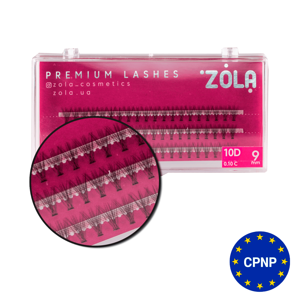 ZOLA Вії-пучки 10D 9 mm купити в офіційному інтернет-магазині ZOLA