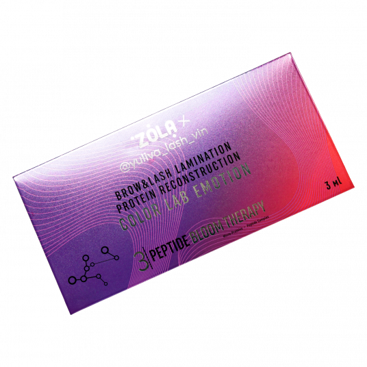 ZOLA x Yuliya Lash Vin COLOR LAB EMOTION Склад для ламінування в саше 03 PEPTIDE BLOOM THERAPY (3 х 1 мл) - 2 ZOLA x Yuliya Lash Vin COLOR LAB EMOTION Склад для ламінування в саше 03 PEPTIDE BLOOM THERAPY (3 х 1 мл) - 2