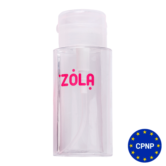 ZOLA Ємність пластикова для рідини з помпою-дозатором (Прозора) - 1