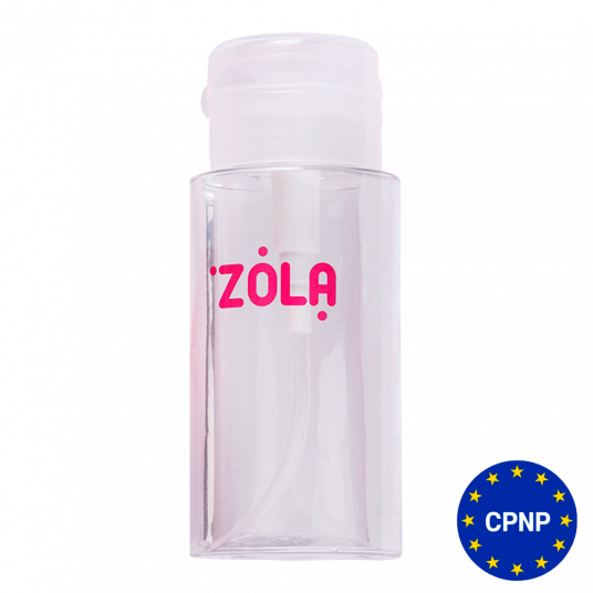 ZOLA Ємність пластикова для рідини з помпою-дозатором (Прозора) - 1