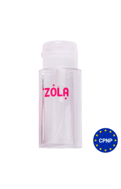 ZOLA Емкость пластиковая для жидкости с помпой-дозатором (Прозрачная)