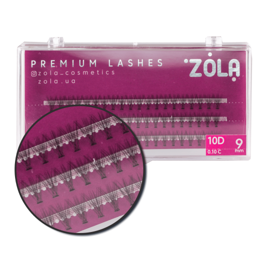 ZOLA Вії-пучки 10D 9 mm - 2