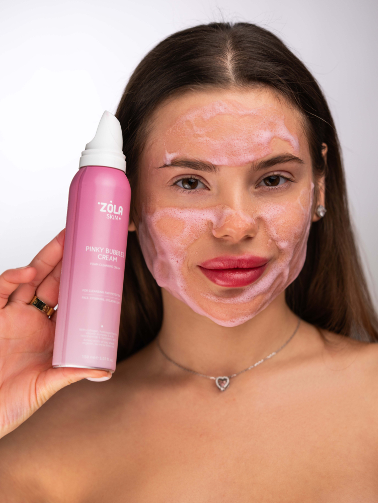 ZOLA SKIN Крем-пінка для вмивання Pinky Bubbles Cream купити в