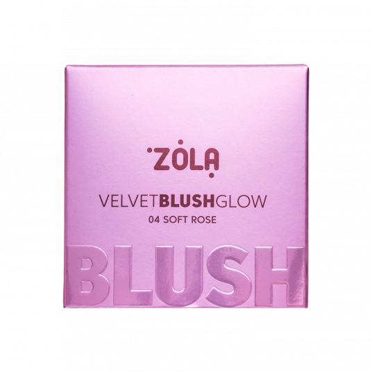 ZOLA Рум’яна Velvet Blush Glow 04 Ніжна троянда Soft Rose - 3 ZOLA Рум’яна Velvet Blush Glow 04 Ніжна троянда Soft Rose - 3